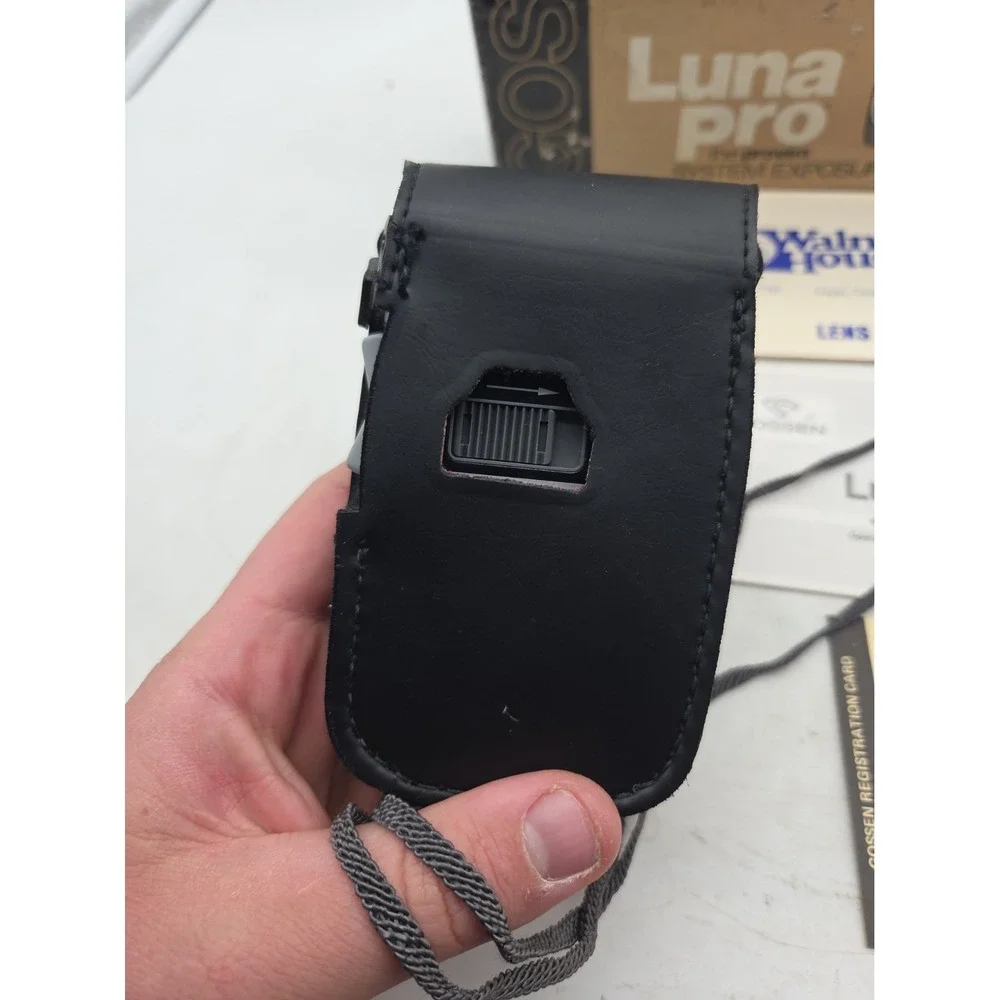 Gossen Luna-Pro Light Meter with Leather Case Box Manual Plus New Batteries
